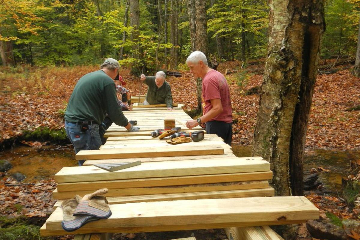 Bridge Building at Page Pond