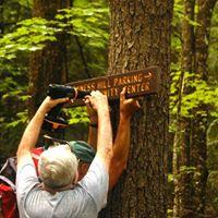 Mounting Signs at Community Forest