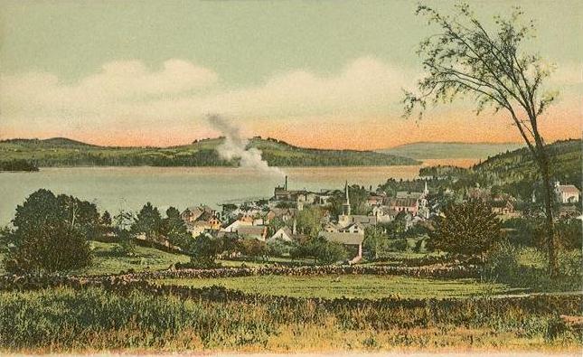 Birds Eye View of the Town of Meredith, Circa 1905